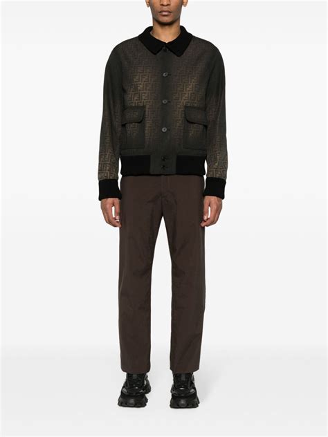 fendi mens jacket|FENDI FF Eclissi Bomber Jacket .